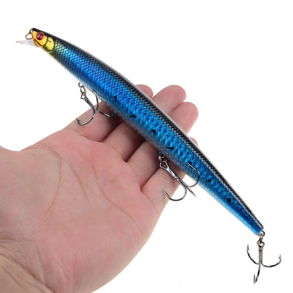 16 Colors 18cm 24g Minnow Fishing Lure Laser Crankbait