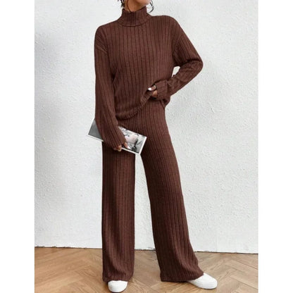 New 2025 Autumn Winter Solid Color High Neck Long Sleeve