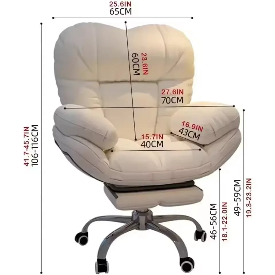 Dark Gray Recliner Gaming Chair - Home Office