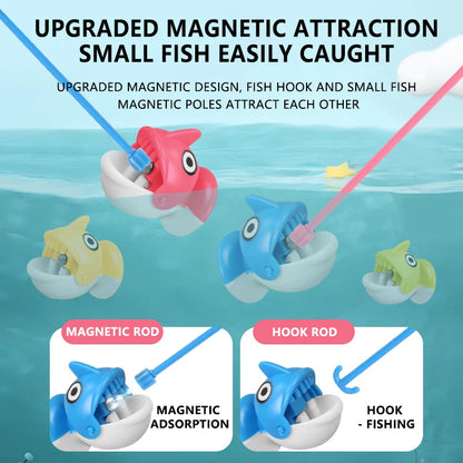 Magnetic Rotating Fishing Game Plate - Fishing Toy with Music