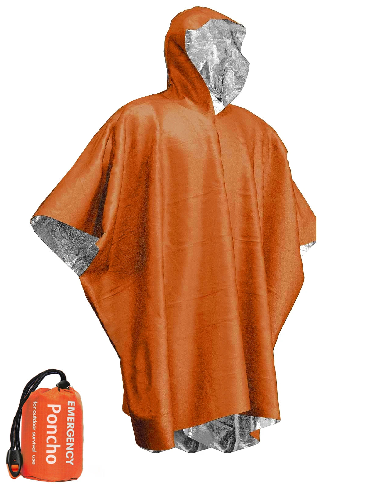 3 In 1 Outdoor Military Raincoat Hooded Sleeve Waterproof