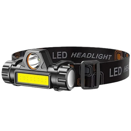 Rechargeable COB LED USB Headlamp Strong Magnetic Powerful