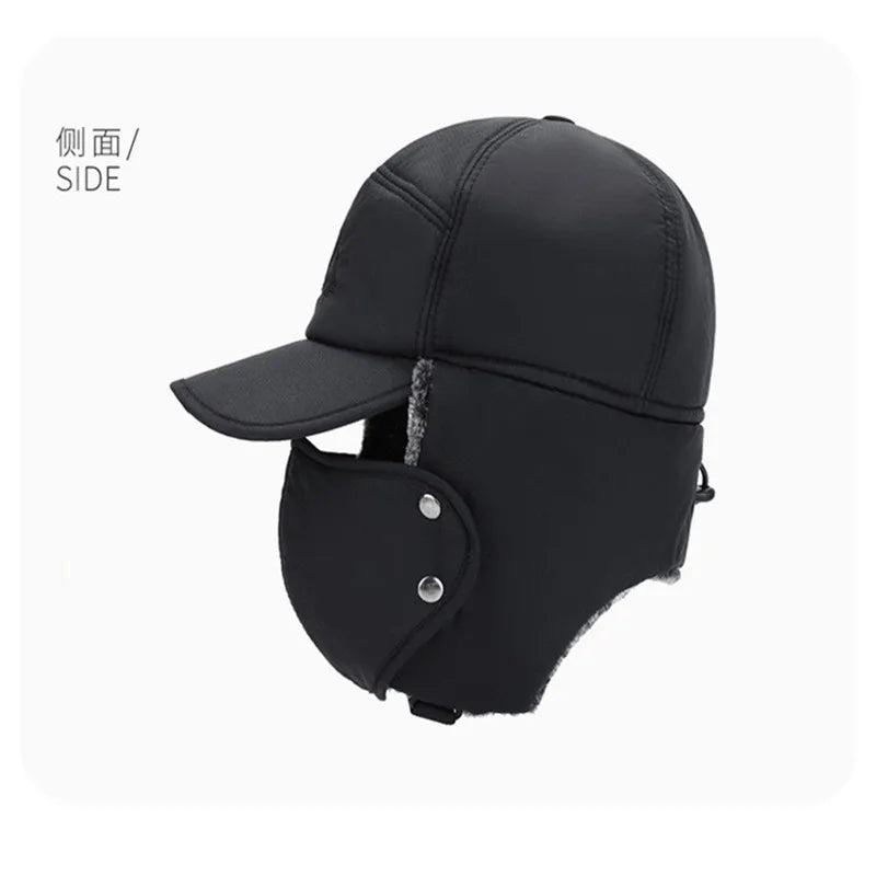 Winter Warm Thickened Artificial Fur Baseball Hat