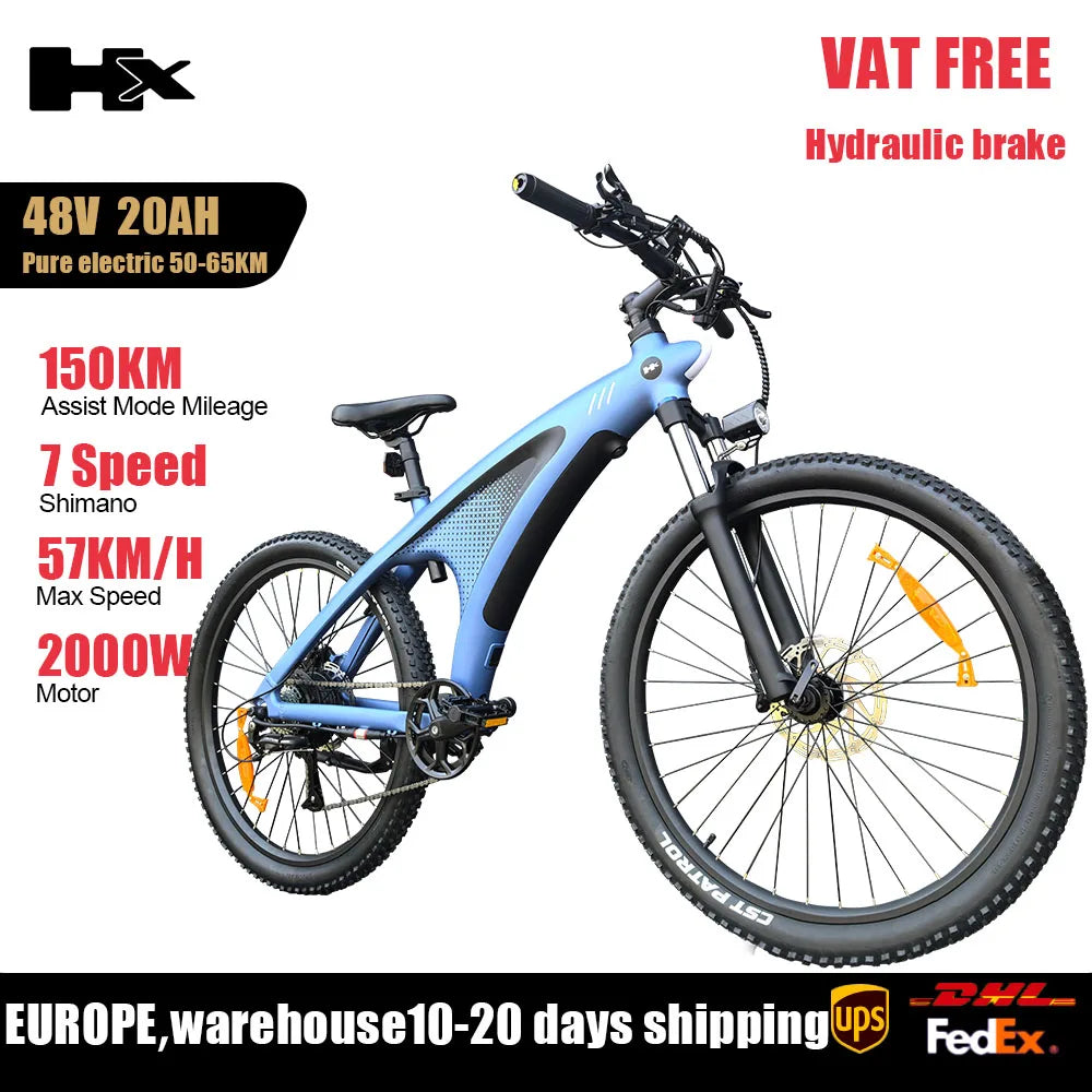 Ebikes 57KM/H Electric Bicycle 27.5 Inch Adults Electric