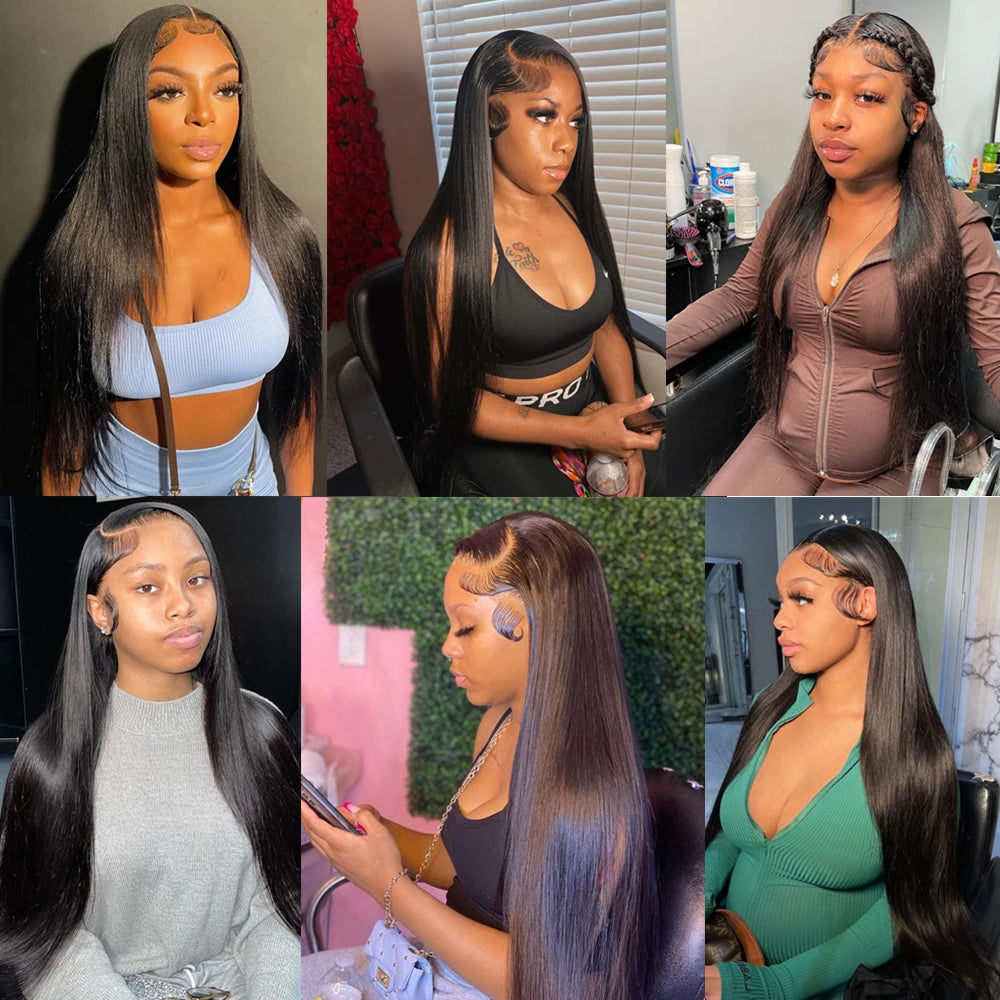 Bone Straight Human Hair Wig 13x6 HD