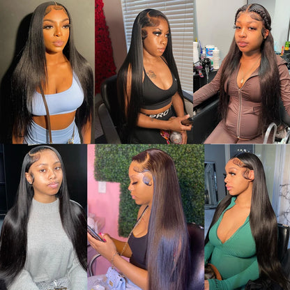 Bone Straight Human Hair Wig 13x6 HD