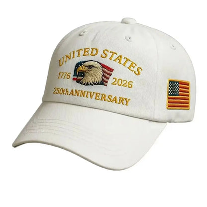 250th Anniversary Hat USA Patriotic Baseball Caps Eagle