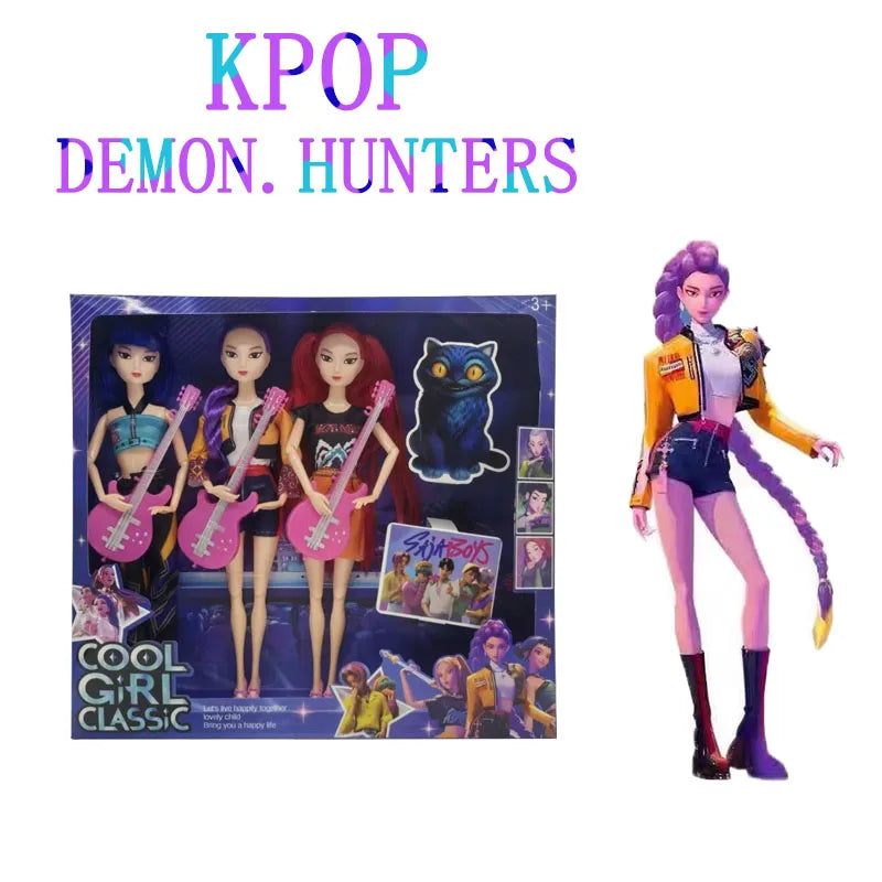 HOT Doll Toys Kpop Demon Hunters Action Figure Toy Rumi Mira Zoey