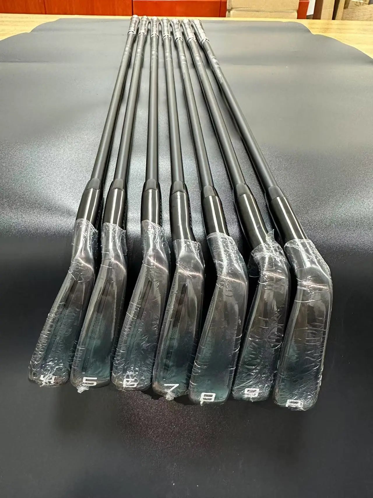 2024 New Brand Black Golf Irons Set P 790 456789p with Shaft and Grip P790 Golf Club Iron set 7pcs Head Cover Free Shipping