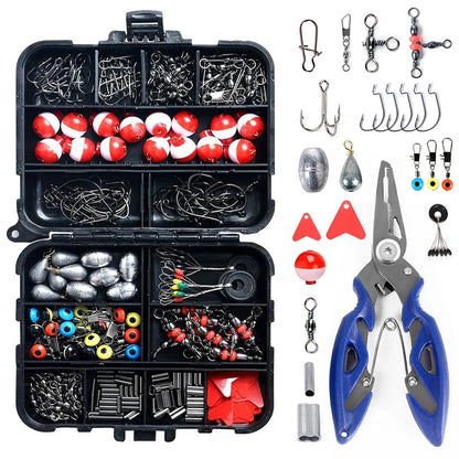 263pcs Outdoor Fishing Accessories Set With Tackle Box