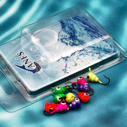 ANFS Ice Fishing Lures Ice Fishing Jigs Kit-10 Pack Ice