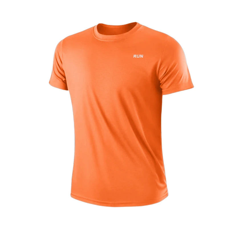 Men's Quick Dry Short Sleeve Gym Running Moisture Wicking