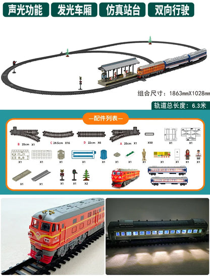 Add Water and Spray Smoke Train Model Steam Locomotive Alloy
