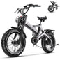 Cybervelo EK6 Peak 2000W Folding Electric Bike for Adults,