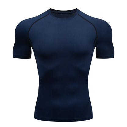Men Compression Running T Shirt Fitness