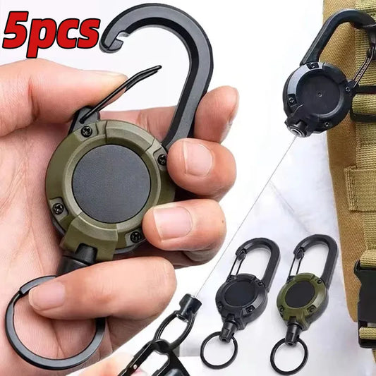 Retractable Heavy Duty Pull Reel Carabiner Strong