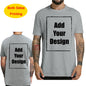 Custom T Shirt for Men Front Back Print