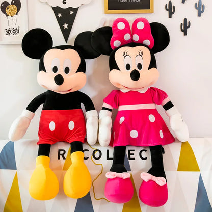 35cm Mickey Mouse Plush Toys Kawaii Anime Mickey Minnie Stuffed