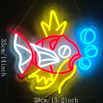 Fish Neon Sign,Animal  Art Led Light for Resturant