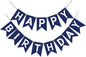 Navy Blue Happy Birthday Banner - Blue Sign