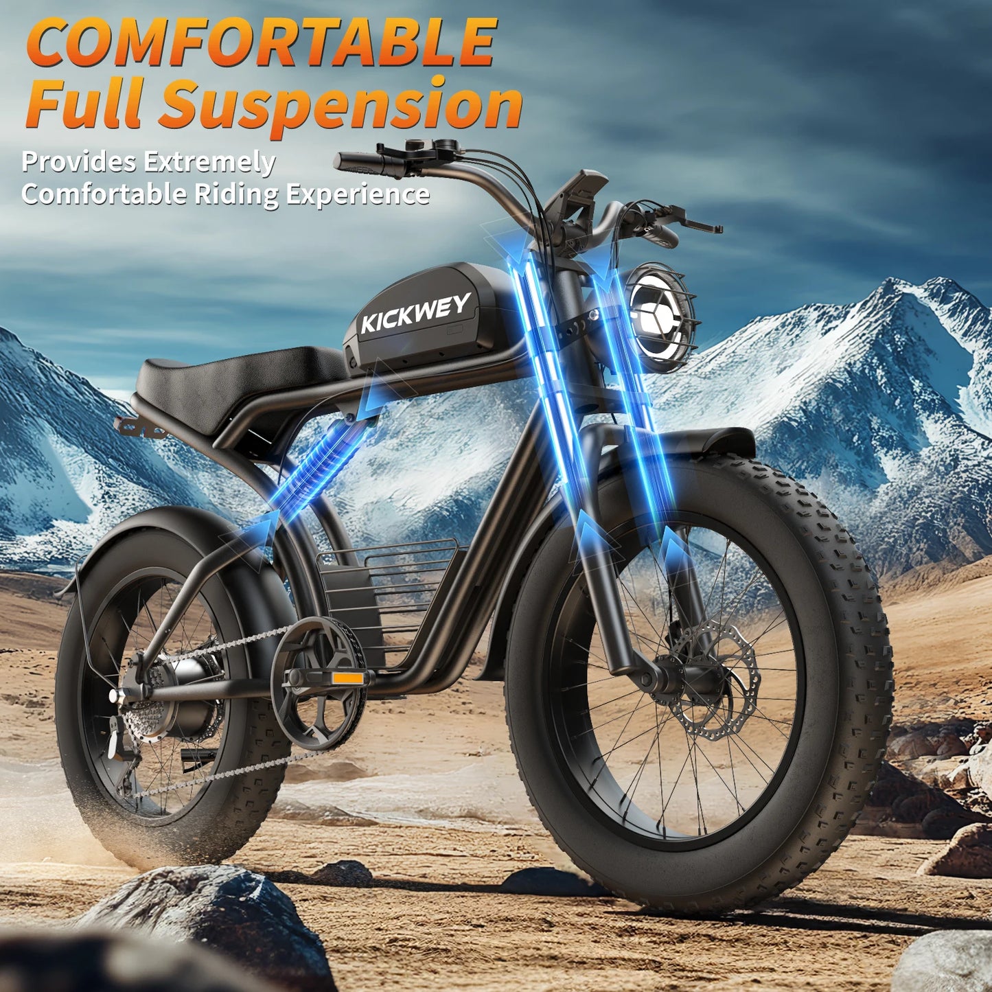 Kickwey K7 Off-Road Electric Bike 1500W Motor