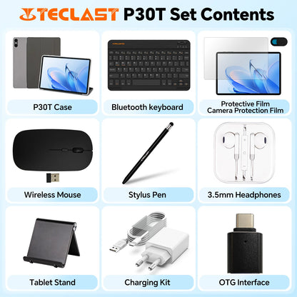 Teclast P30T Android 15 Tablet 10.1" IPS Max 12GB RAM