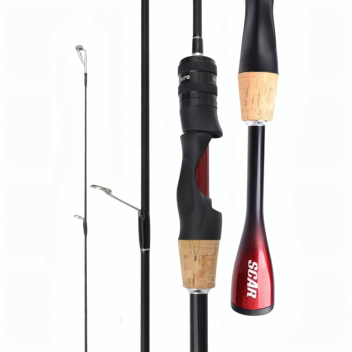 UL Ultra Light Carbon Fiber Lure Fishing Rod Tool for Carp Bass Trout,