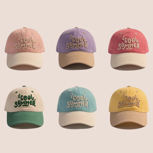 Fashion Patchwork Children Baseball Cap Girls Boys
