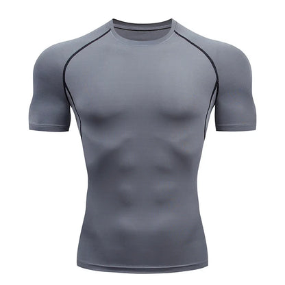 Men Compression Running T Shirt Fitness