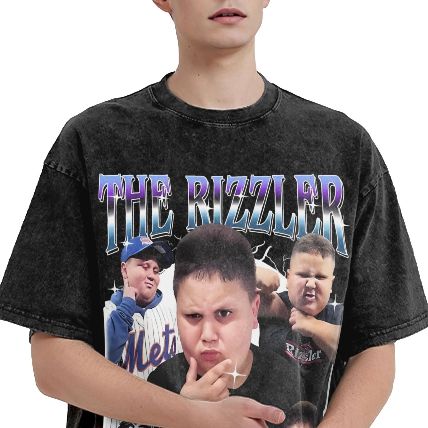 The Rizzler Washed T Shirts Streetwear Hip
