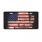 American Flag Bald Eagle Metal License Plate