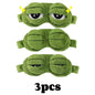 3D Sad Frog Sleep Mask Natural Sleeping Eyeshade