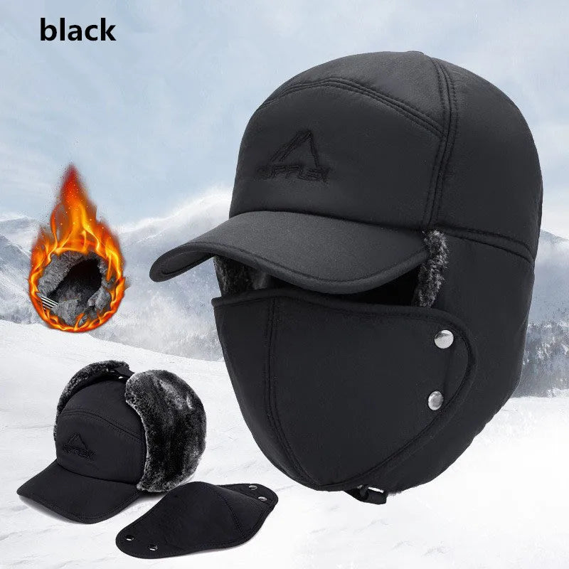 Winter Warm Thickened Artificial Fur Baseball Hat