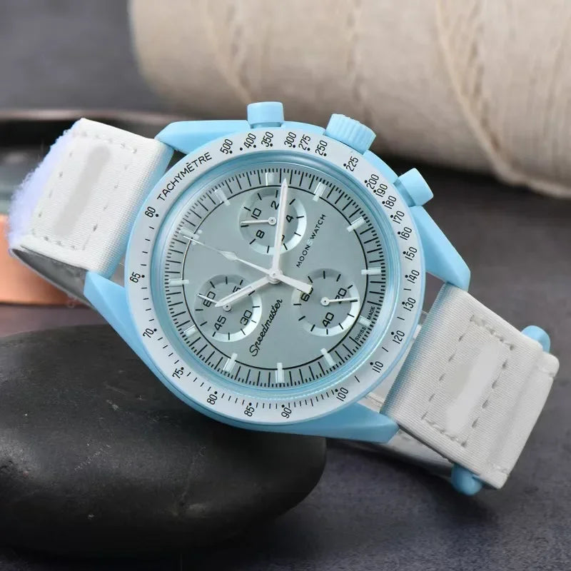 2025 Newest High Quality Wantch Men's and Women's Moon Mercury Quartz