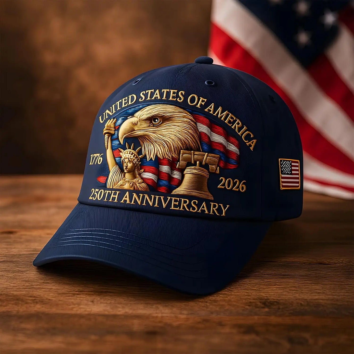 United States 250th Anniversary Baseball Cap - Eagle