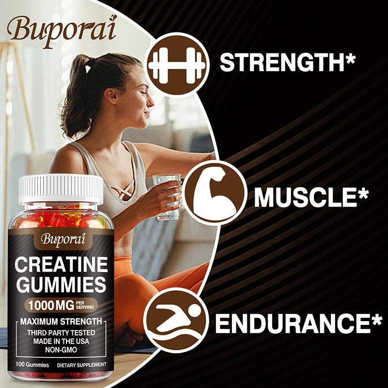 Creatine Monohydrate Gummies - Boost Energy, Build Muscle