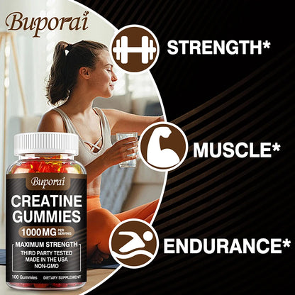 Creatine Monohydrate Gummies - Boost Energy, Build Muscle