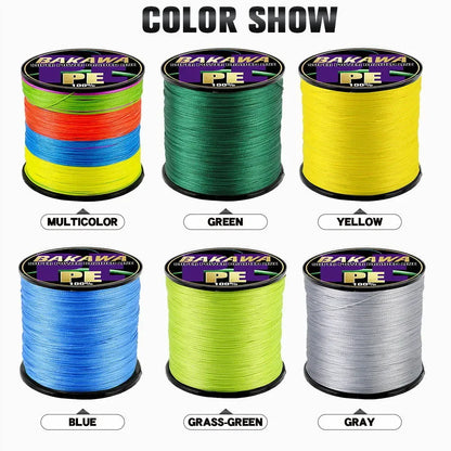 BAKAWA  4 Strands Braided Fishing Lines Multifilament Pesca