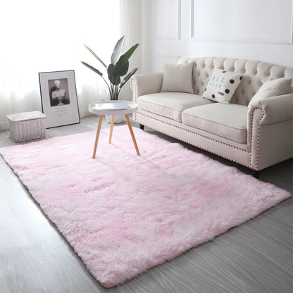 VIKAMA Tie-Dye Plush Carpet Living Room Decoration Soft Fluffy