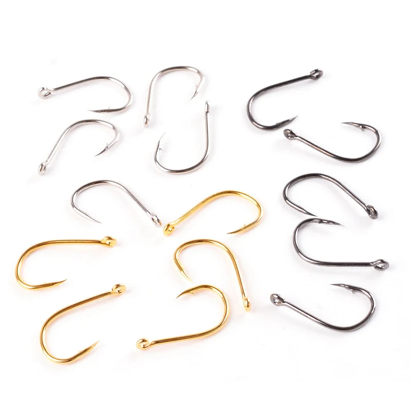 Fishing Hooks Set 100Pcs Box 10 Series