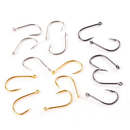 Fishing Hooks Set 100Pcs Box 10 Series