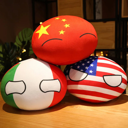 Hot  10/30/50cm Polandball Country Ball Toy Plush Pendant Plush Doll