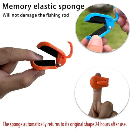 2pcs Quick-Attach Fishing Rod Clip - Tool-Free 1-Hand Holder