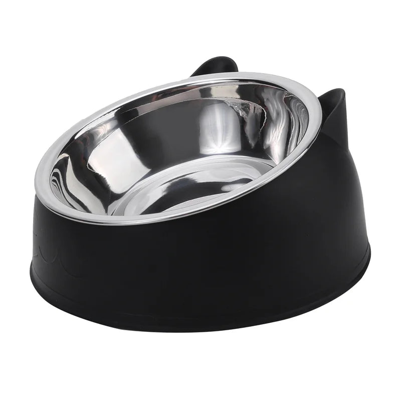Cat Bowl Lovely Creative Inclined Kitten Puppy Food