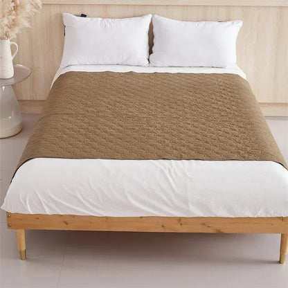 Water Repellent Bedspread on The Bed King Size