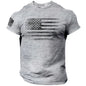2025 New Gym T-shirt for Men 3d Print USA Flag T Shirt