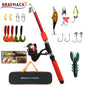 Fishing Pole Set Full Kits With Telescopic Fishing Rod