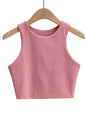 2023 Summer Fashion Women Sexy Slim Tops O-neck
