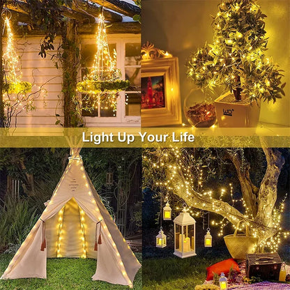 7M/12M/22M/32M LED Solar String Fairy Lights Outdoor