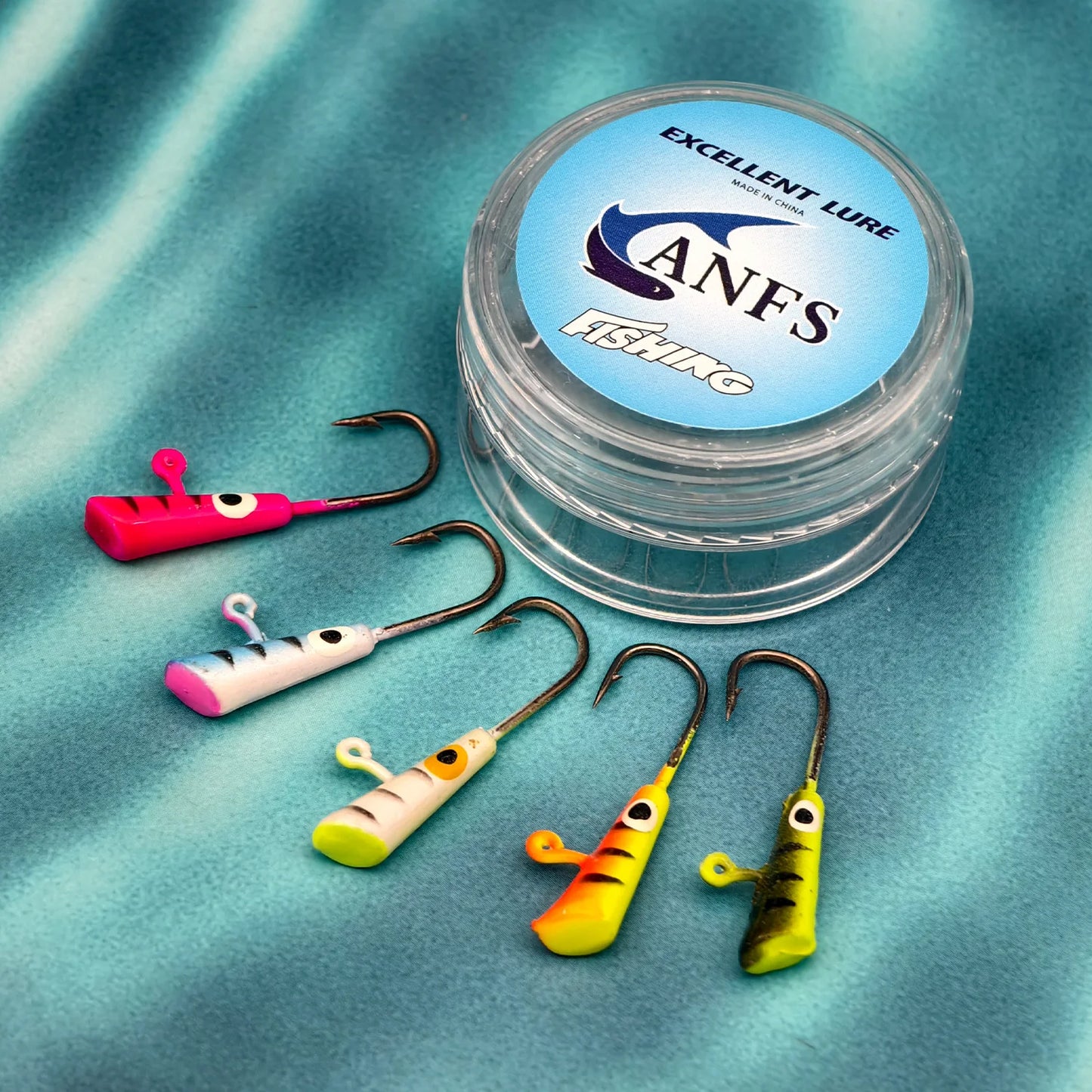 ANFS Ice Fishing Jigs 5pcs/40pcs Ice Fishing Lures, Walleye Jig